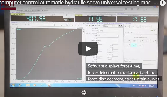 computer control hydraulic universal testing machine